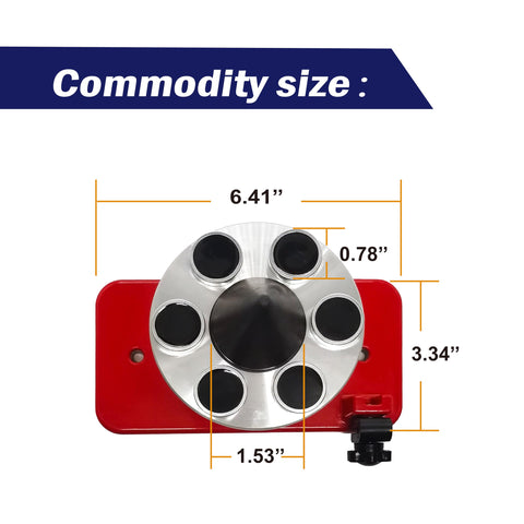 LAMBIS compact blade balancer design fits tight garage spaces.