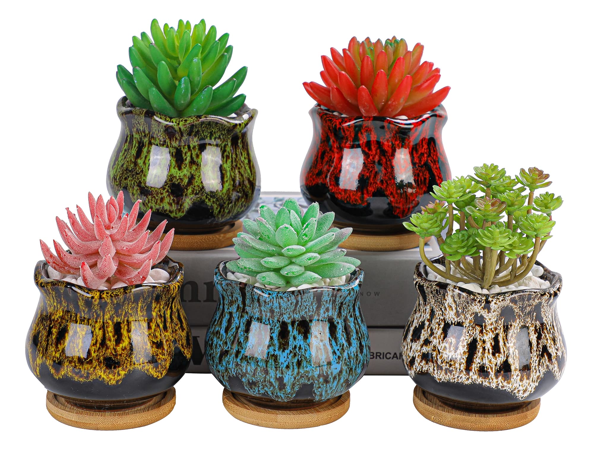 LamDawn crackle finish adds texture to balcony or shelf décor.