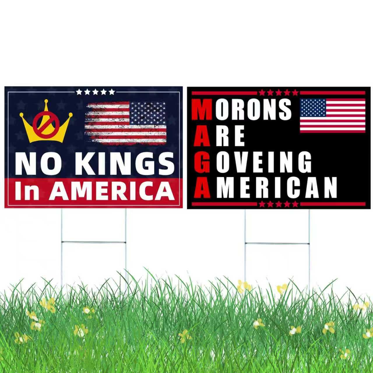 LAMILAMI 2-pack yard signs with stake enable quick outdoor installation.