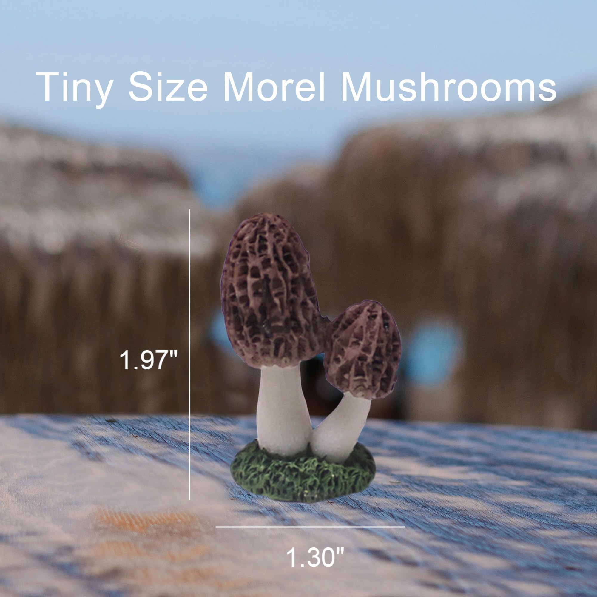 Lamnes diy fairy garden mushroom ornaments enhance terrariums and dollhouse scenes.
