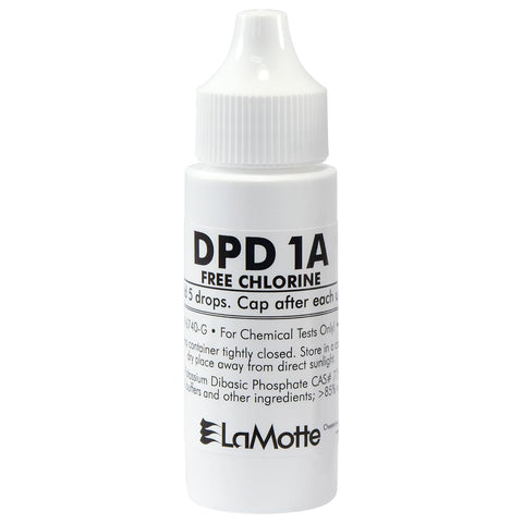 LaMotte DPD 1A Free Chlorine Reagent bottle for accurate chlorine testing.