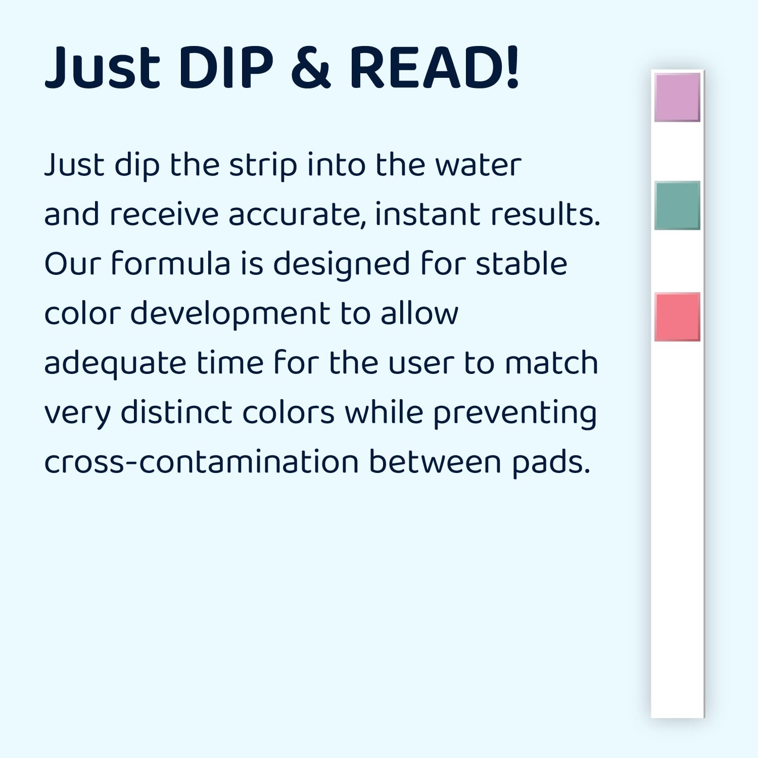 LaMotte Insta-Test 4 Plus color chart aids easy reading of pool balance.