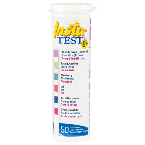 LaMotte Insta-Test 6 Way strips vial close-up for quick pool measurements