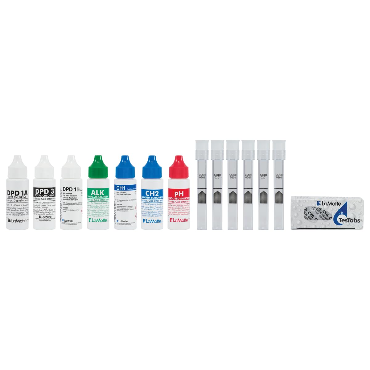 LaMotte Color-Q Pro 7 refill kit with DPD reagents for chlorine testing