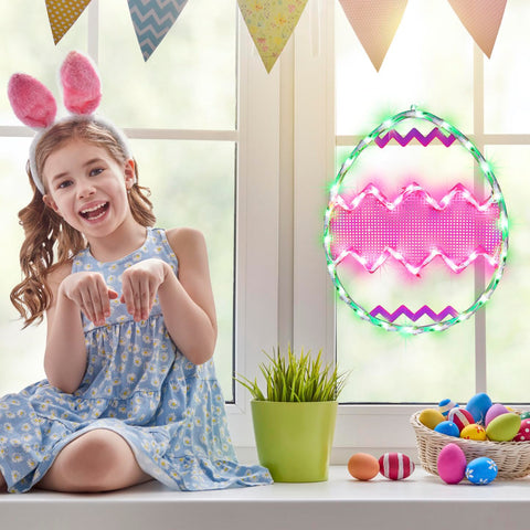 LAMPHOME suction cup and ties provide quick, secure window hanging.