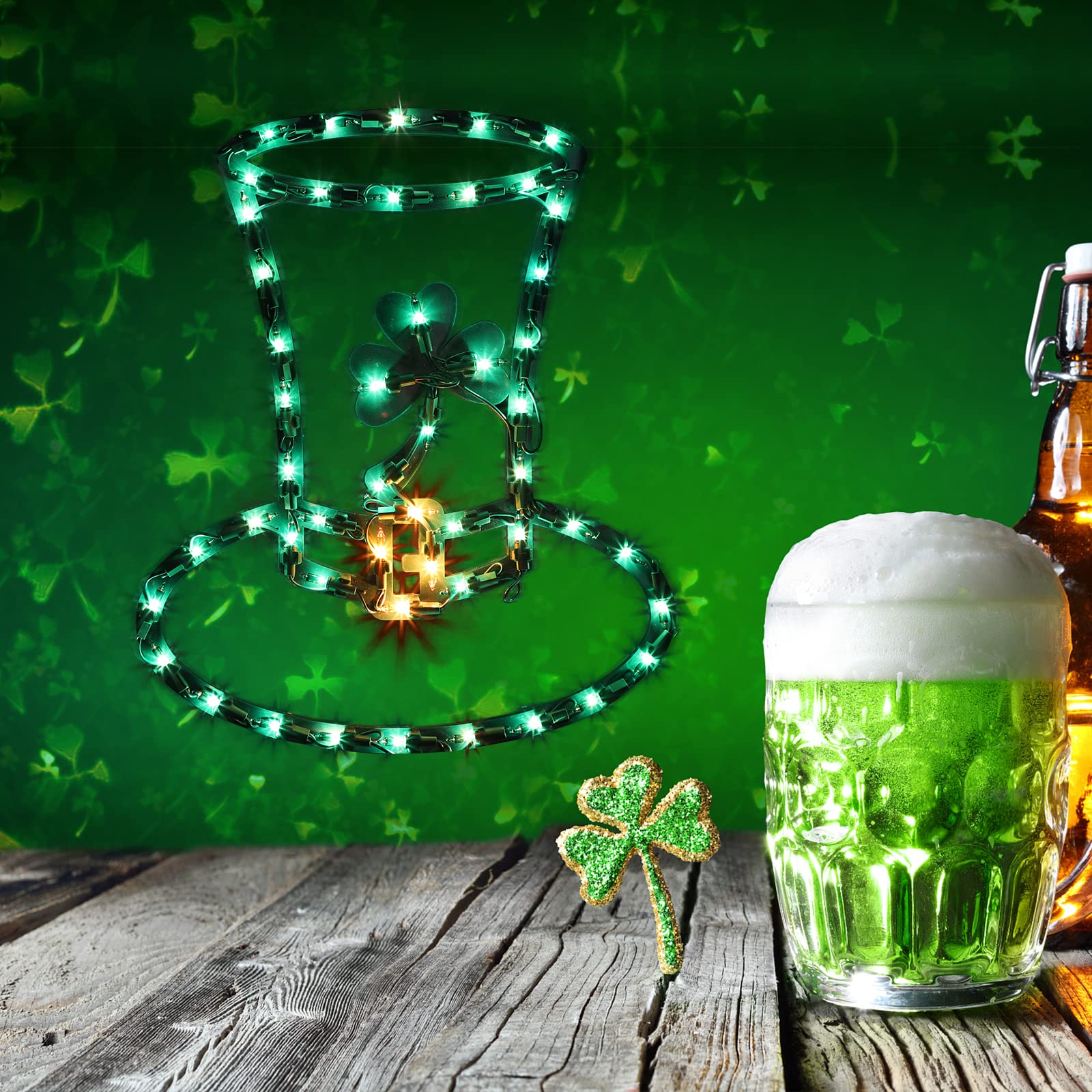 LampHOME St Patrick's Day party decor brightens spaces with cheerful, glow-inspiring light