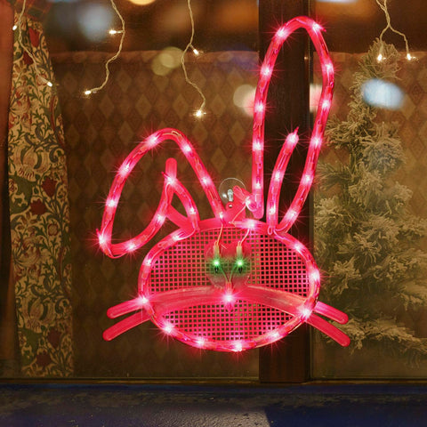 LAMPHOME bunny silhouette adds festive charm to windows