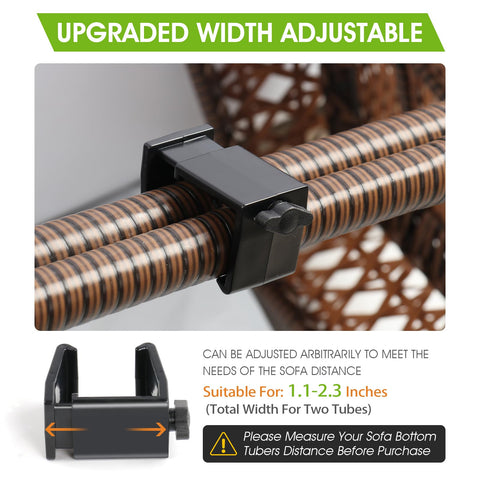 LAMTOP sofa connector clips offer tool-free adjustment for various sectional layouts