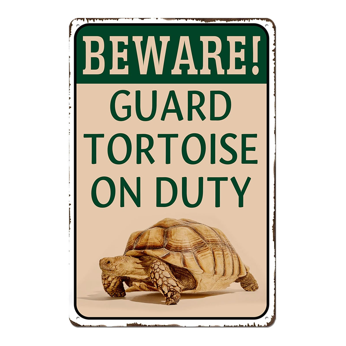 Lamvao tortoise habitat sign 8x12 adds playful outdoor decor for reptile lovers.