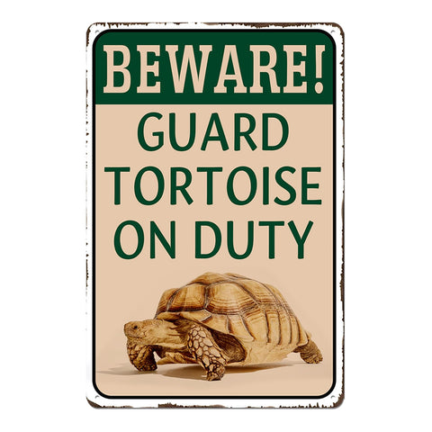 Lamvao tortoise habitat sign 8x12 adds playful outdoor decor for reptile lovers.