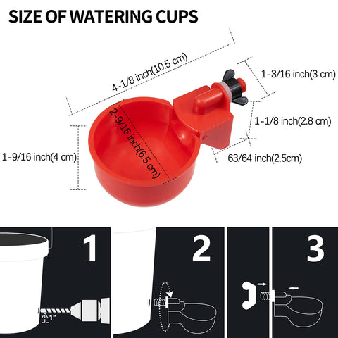 LANARP chicken coop waterer setup supports reliable hydration during daily farm routines.