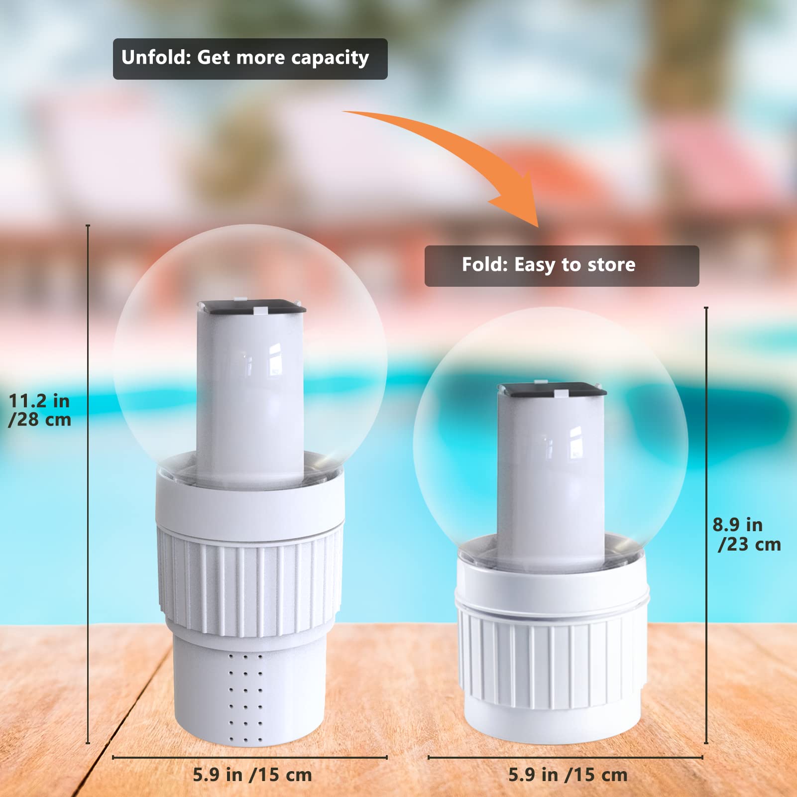 LanBlu ABS plastic floater is durable against sun and heat