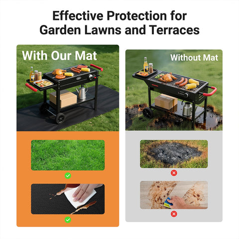 Lancryen easy clean surface that wipes down after grilling sessions.
