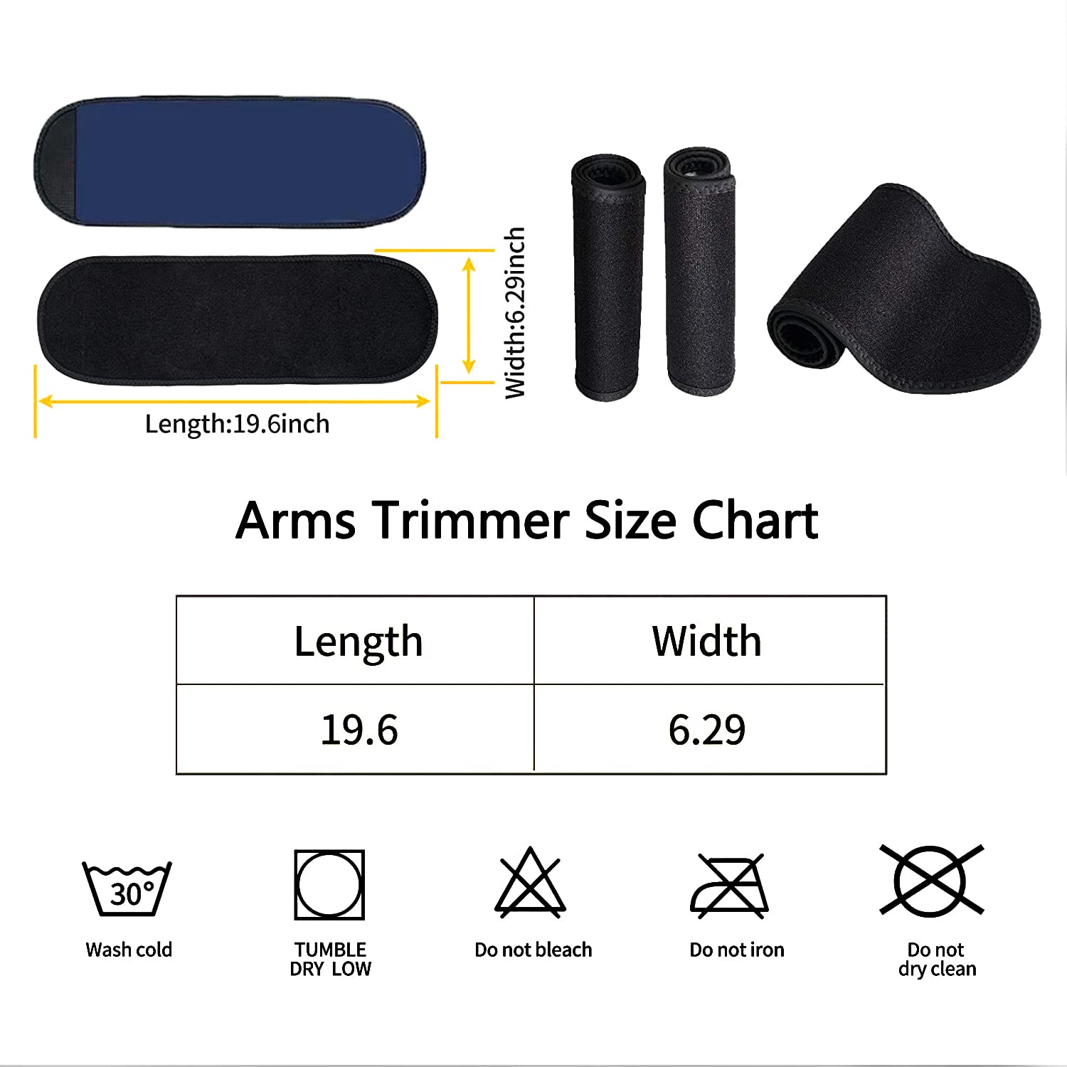 Lancsdom Arm Trimmers anti-slip front view during exercise.