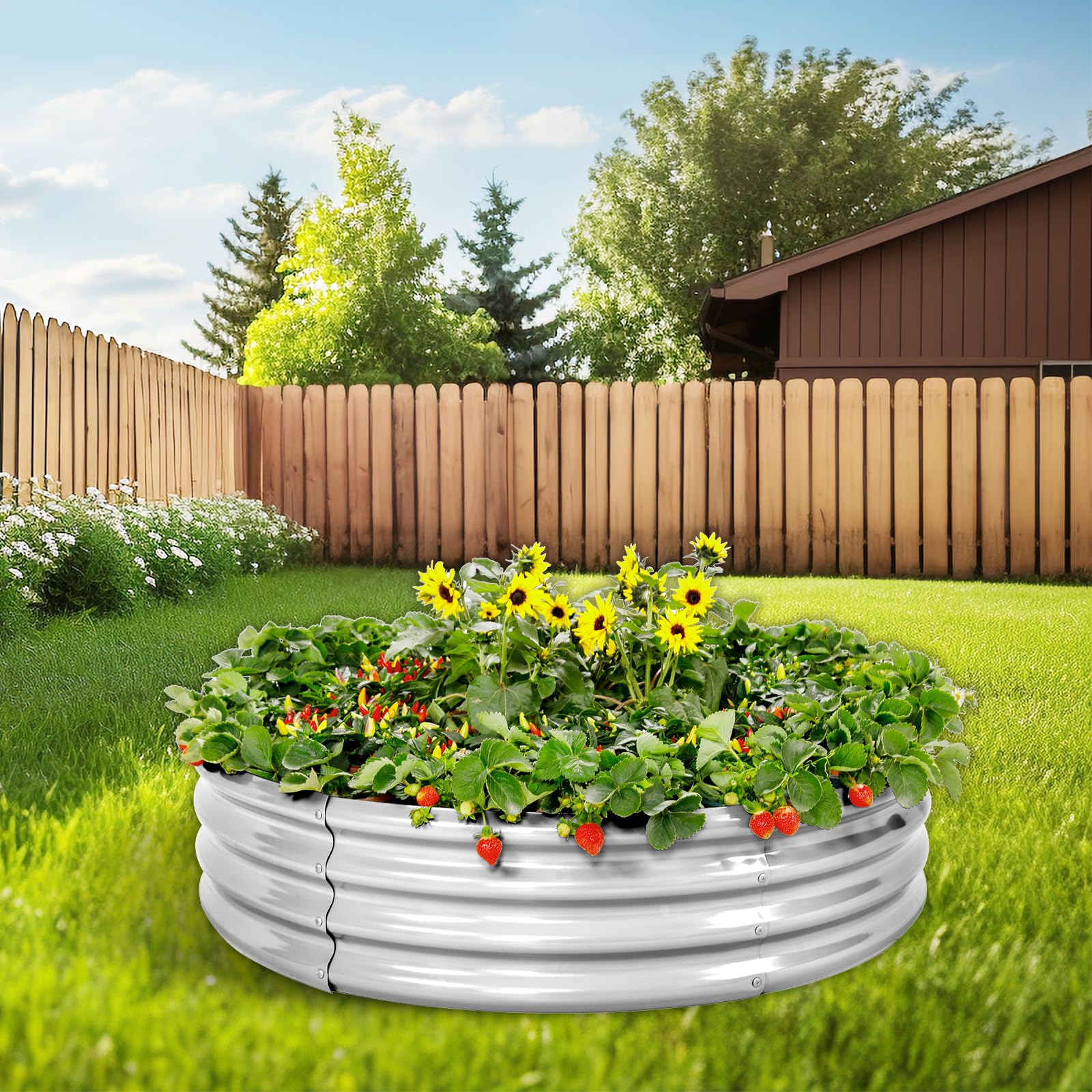 Land Guard 2 Pack reinforced corners - stable frame withstands soil pressure for vegetables and flowers