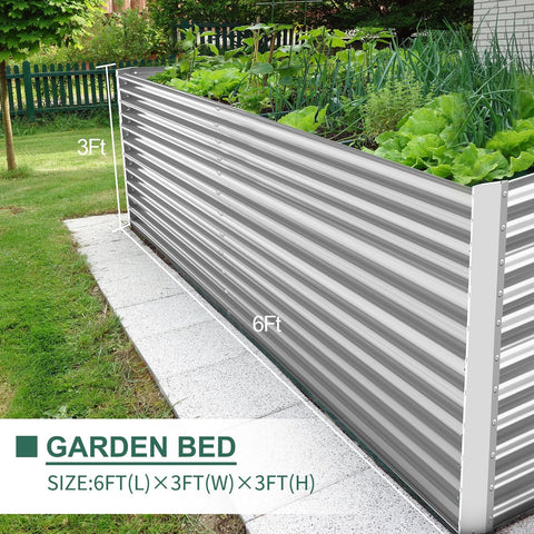 Land Guard 3ft tall raised garden bed side view highlighting easy reach