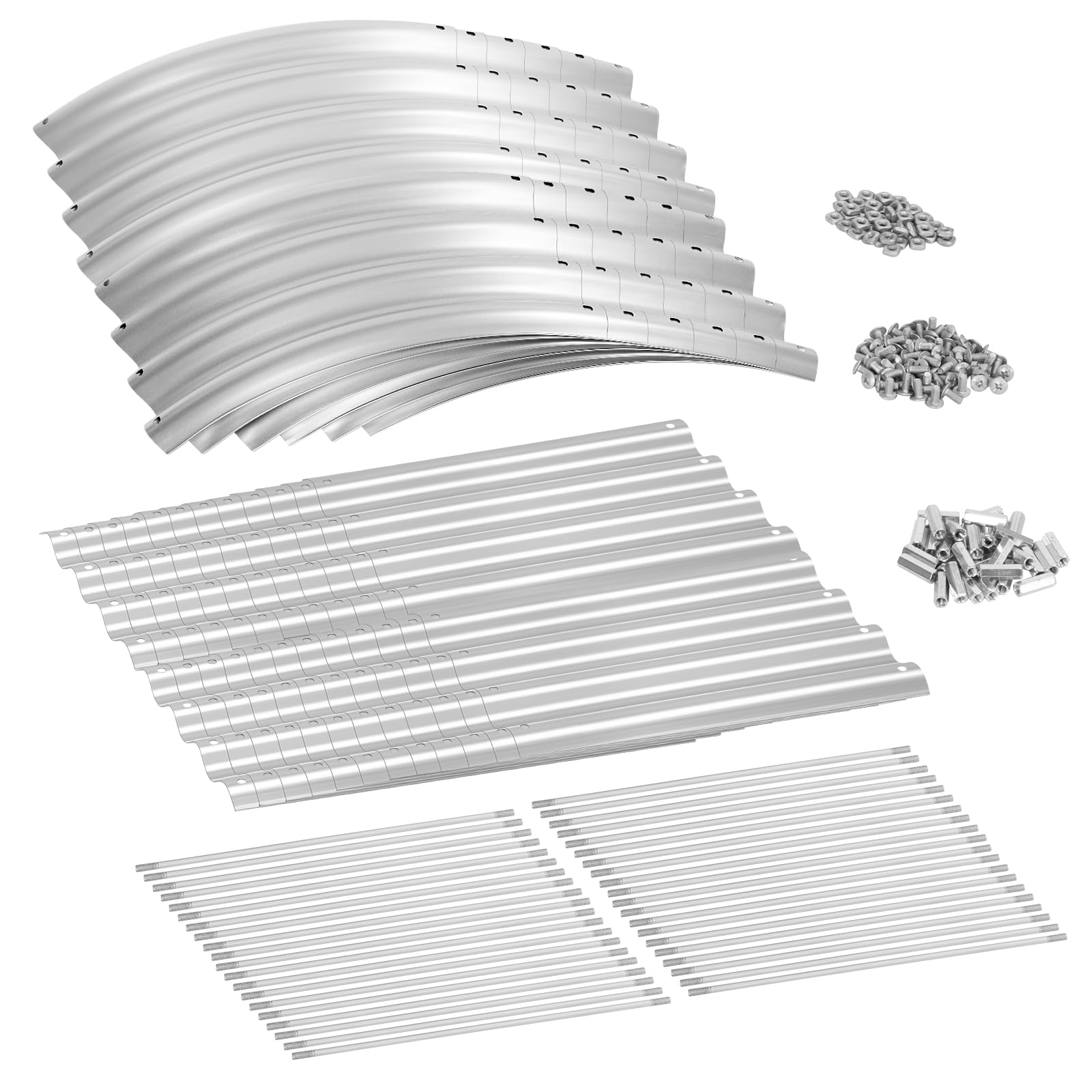 Land Guard bottomless design promotes drainage and root oxygen in a modular garden bed.