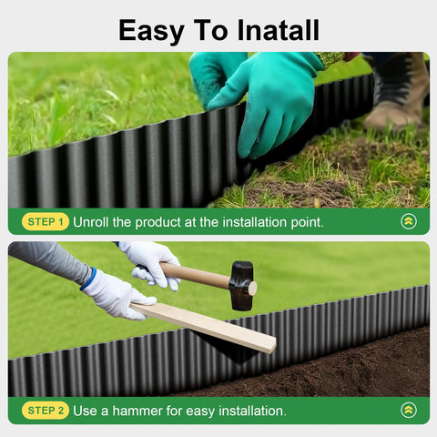 Land Guard corrugated border upgrade adds modern texture and sturdy construction.