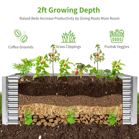 Reinforced cross bars keep shape and soil containment for steady gardening.