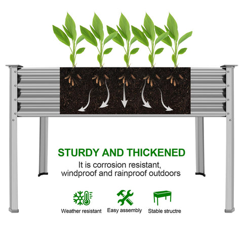 Land Guard drainage holes help manage water in outdoor beds.