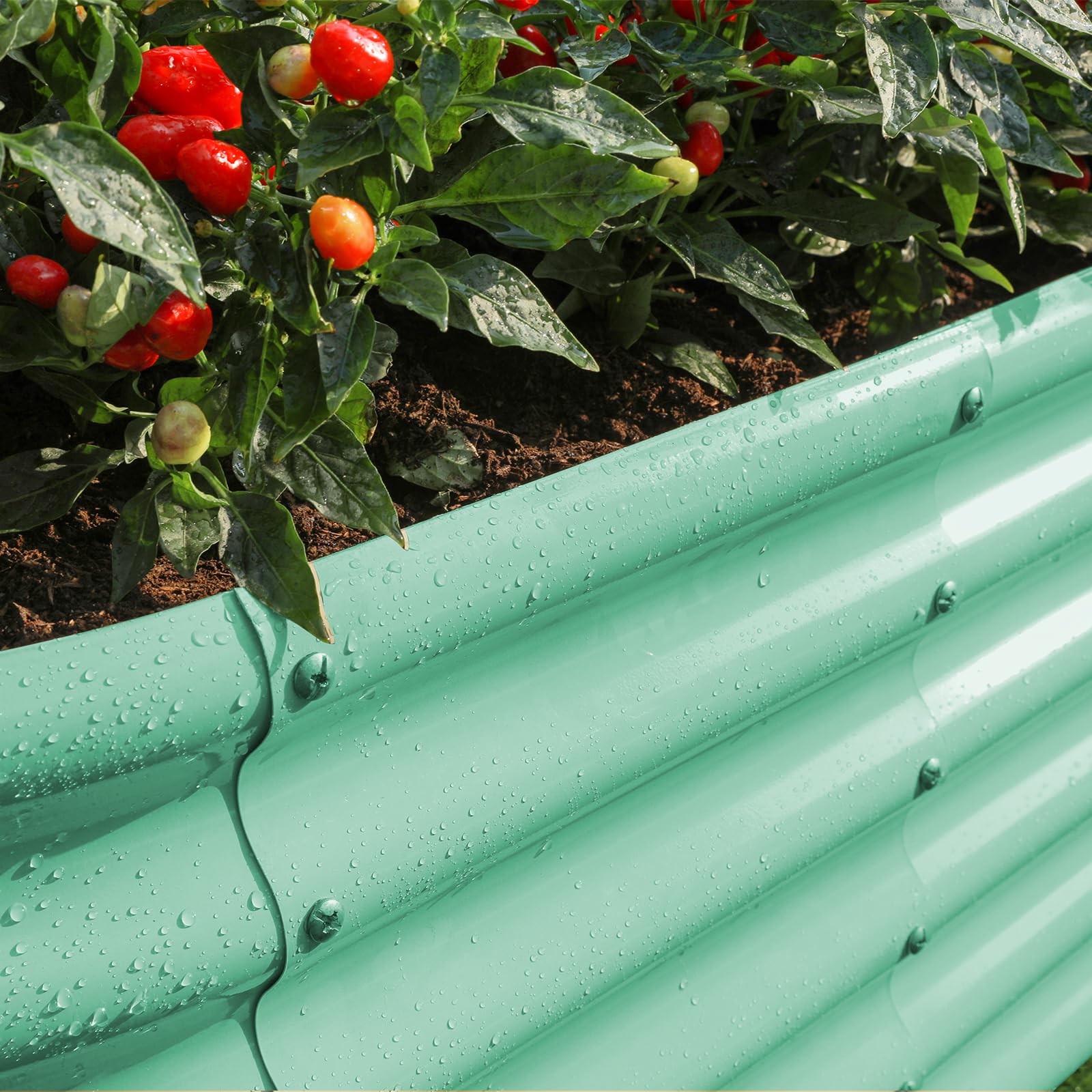 Land Guard tool-free assembly raised bed for quick, easy setup in any garden space.