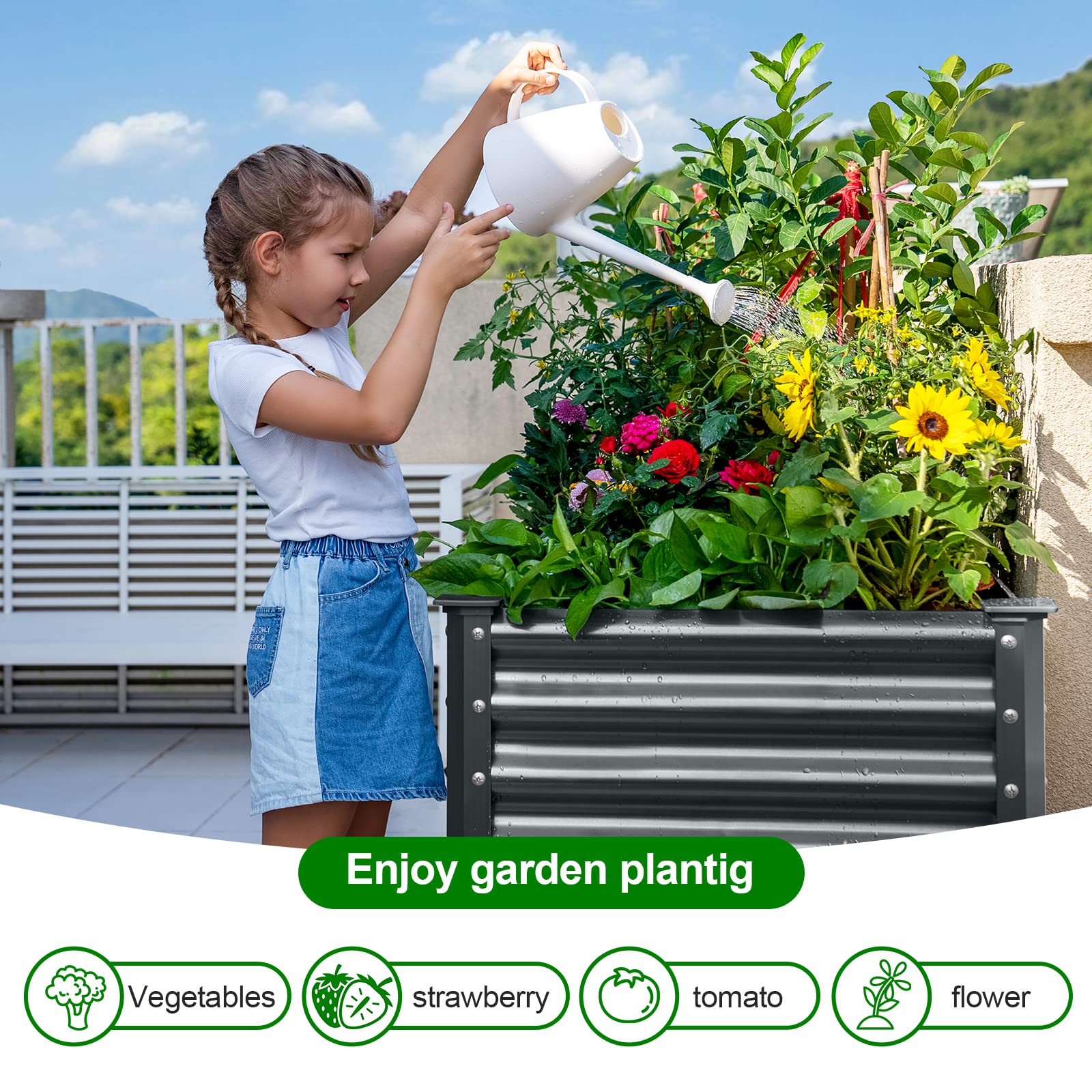 Land Guard galvanized bed legs detail show aluminum alloy supports