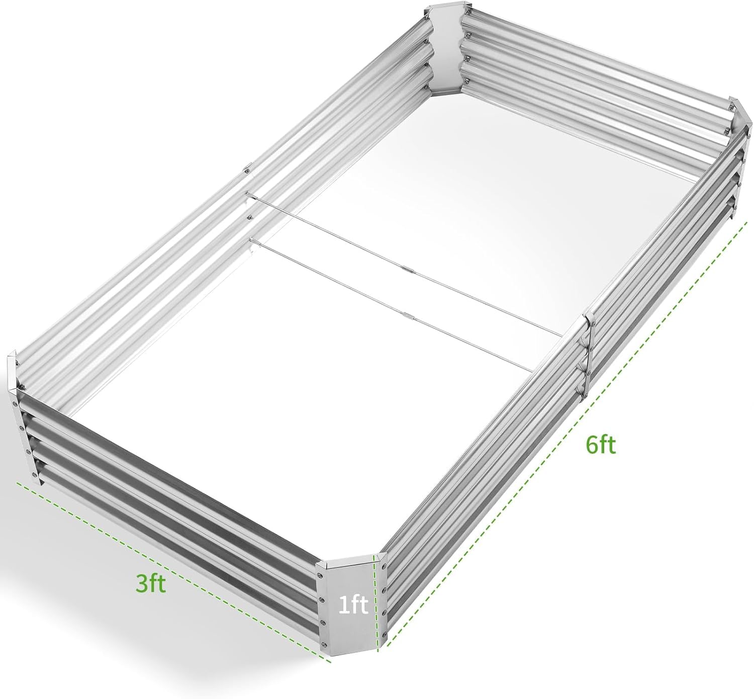Land Guard galvanized frame illustrating durable construction for outdoor beds.