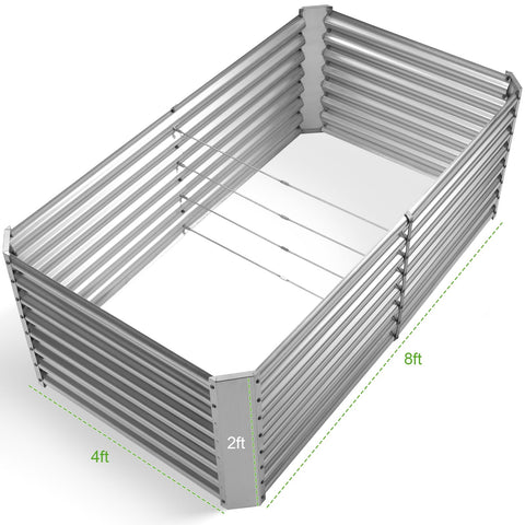 Land Guard galvanized planter raised garden box boosts plant health and accessible planting.