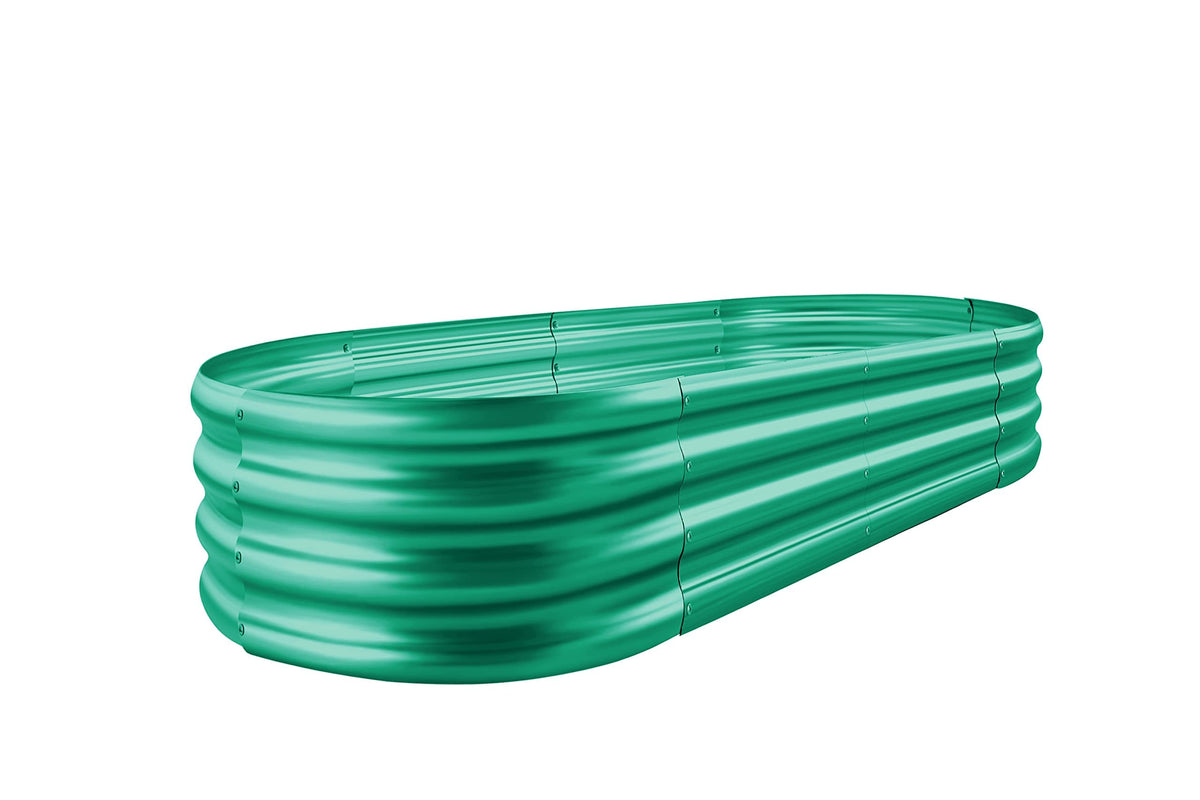 Land Guard galvanized raised bed assembly shows sturdy, long-lasting frame for vegetables