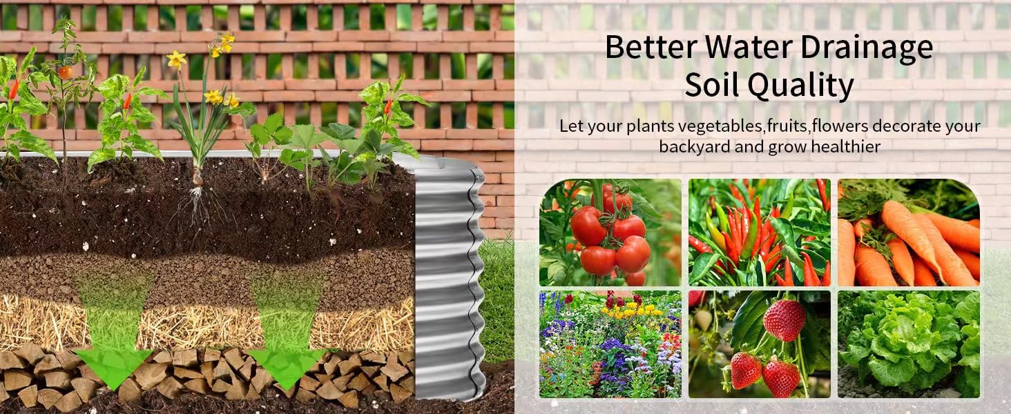 Land Guard durable galvanized bed with powder coating withstands rain and weather.