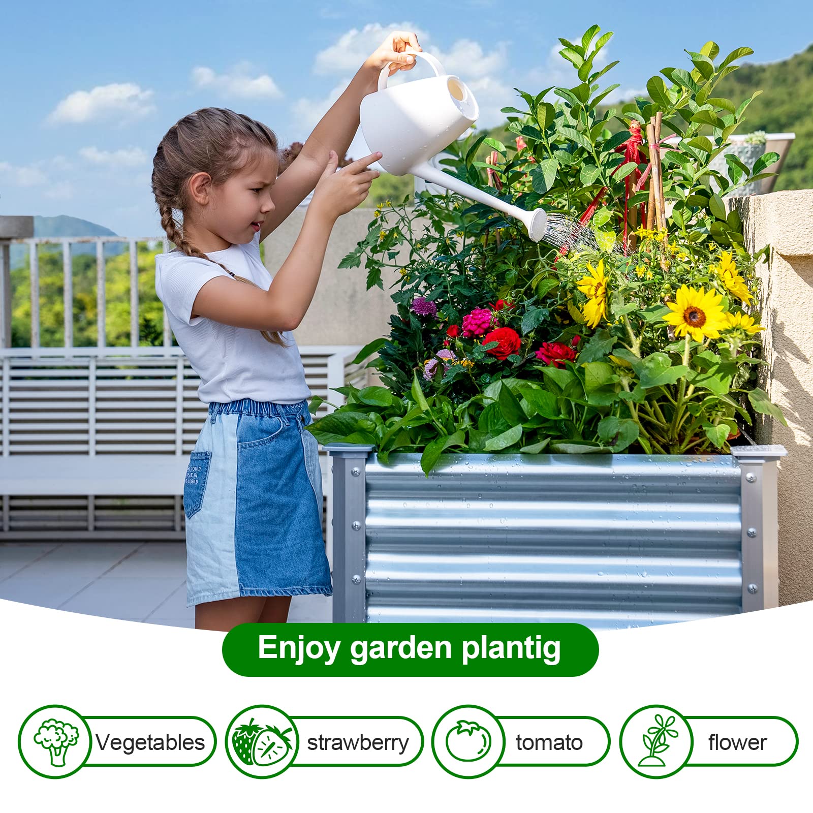 Land Guard garden bed corner pads protect floors from scratches.