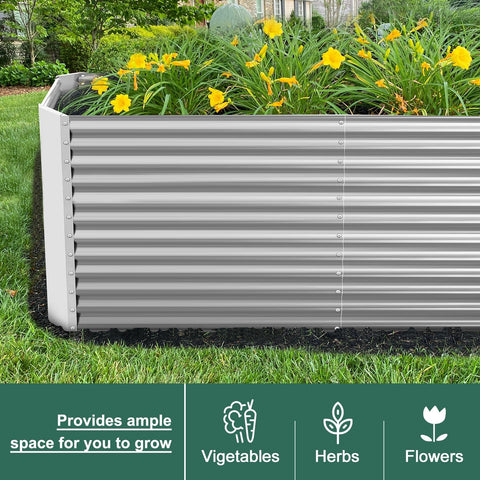Land Guard moisture-resistant raised bed feature protecting soil