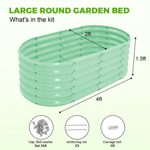Land Guard open-bottom raised bed helps prevent water stagnation and supports healthy root growth.