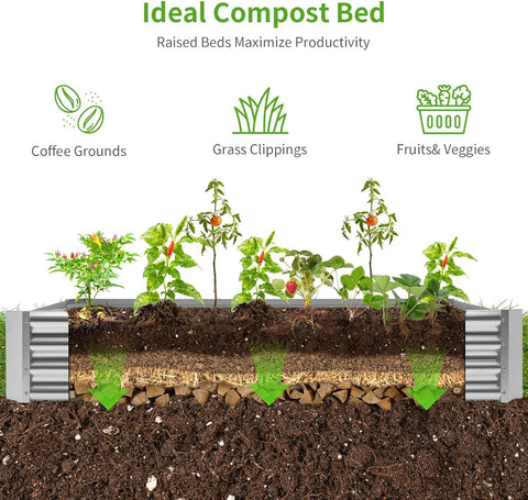 Open-bottom design promoting drainage and healthier soil for plants.