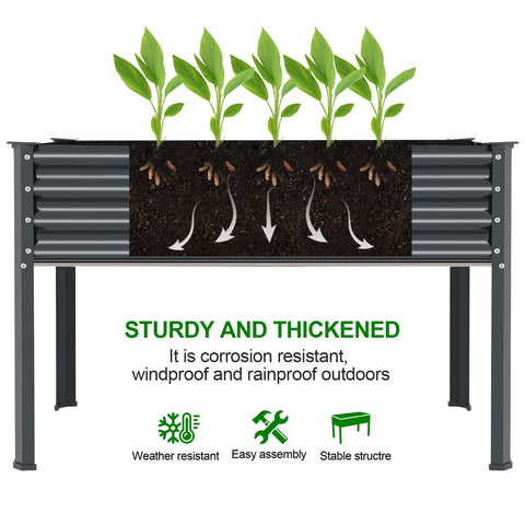 Land Guard outdoor garden bed in backyard under sun and breeze