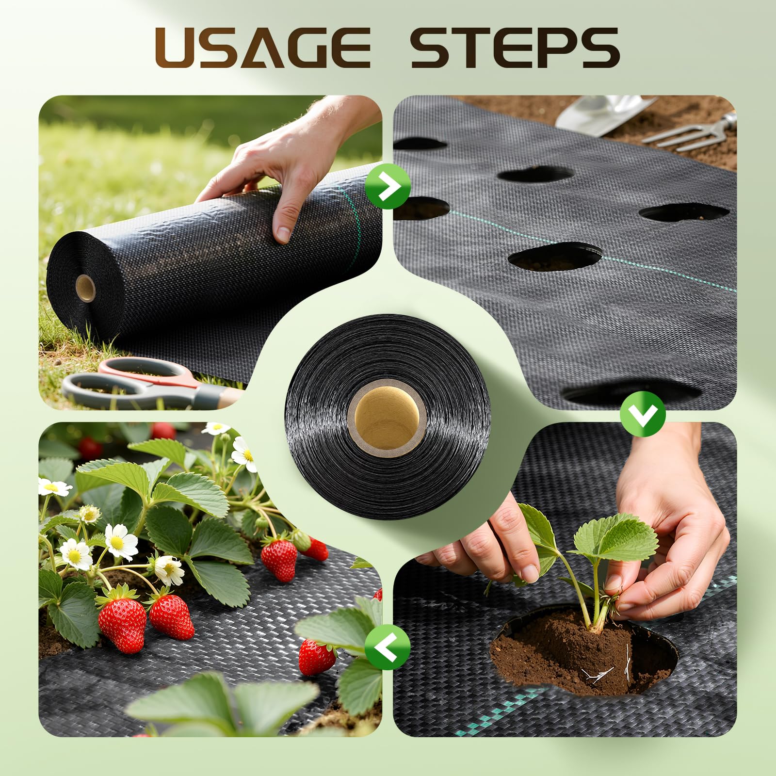 Land Guard breathable landscape fabric supports soil moisture and plant growth.