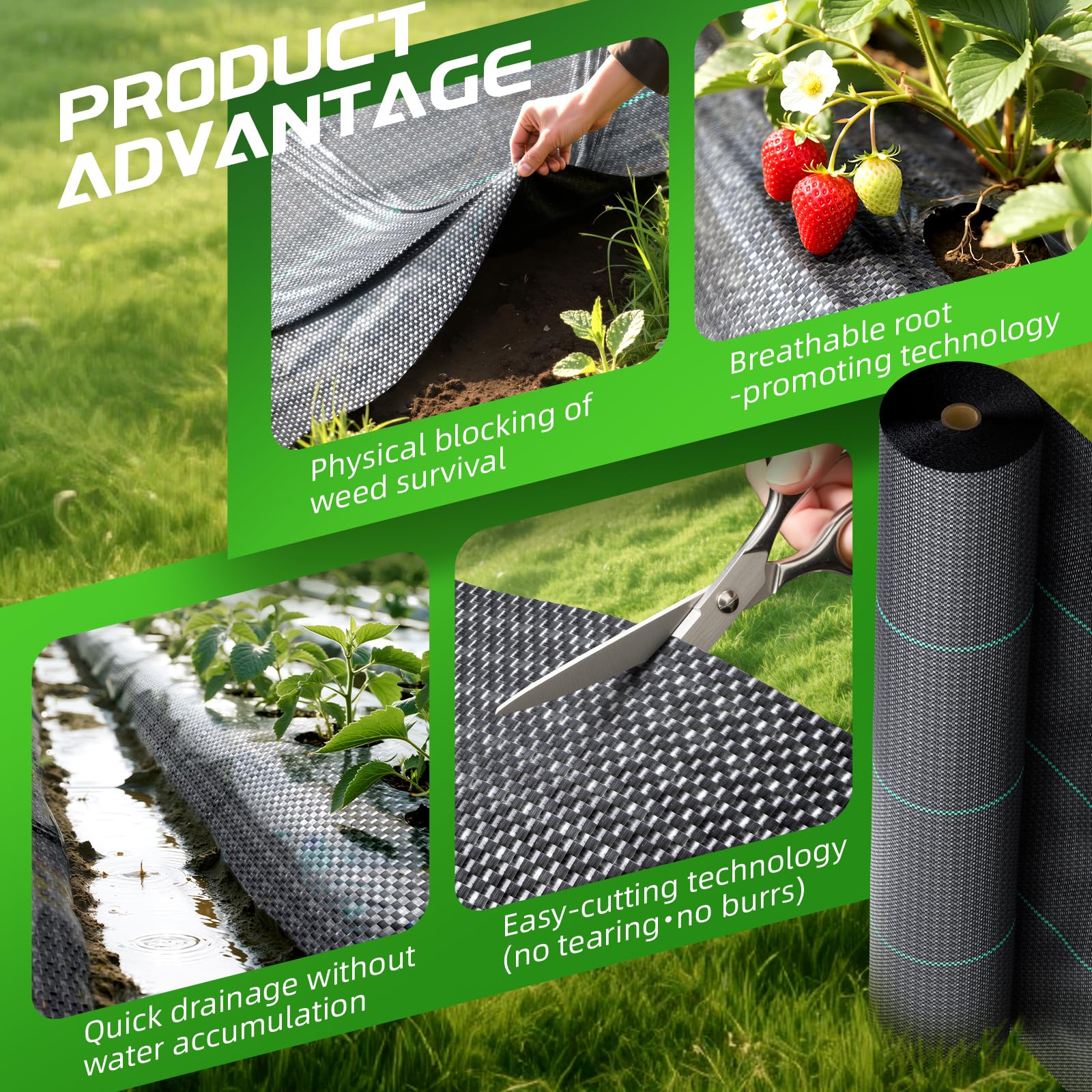 Land Guard pond-underlayment fabric supports landscaping projects and water features.