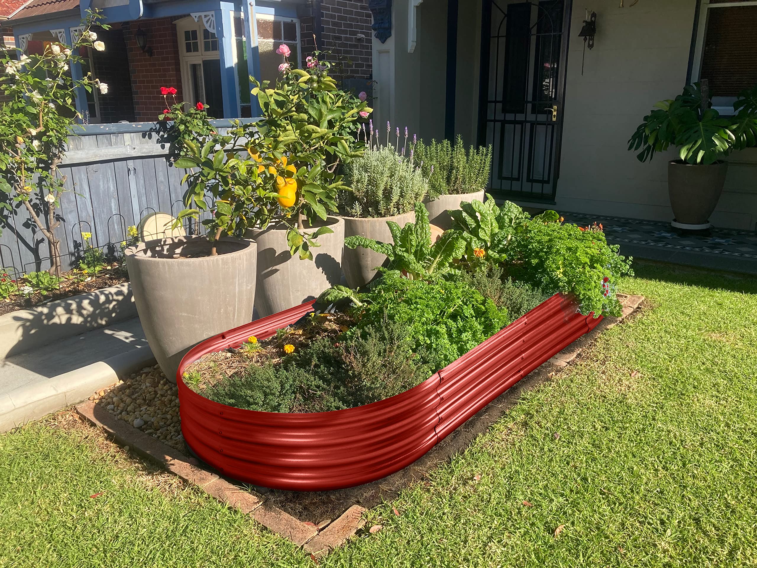 Land Guard bed ready to plant with vegetables, herbs, or flowers