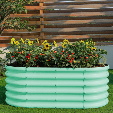 Land Guard 4x2ft bed with powder-coated finish resists rust and weather.