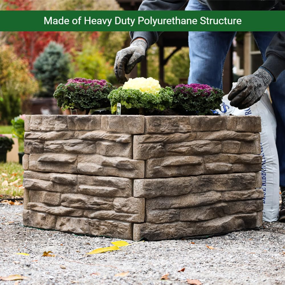 Landecor Ledgestones polyurethane construction offers robust, heavy-duty support.
