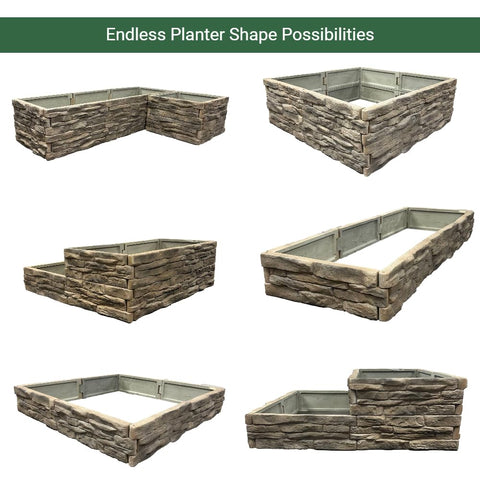 Landecor Ledgestones natural stone pattern enhances curb appeal in any garden.