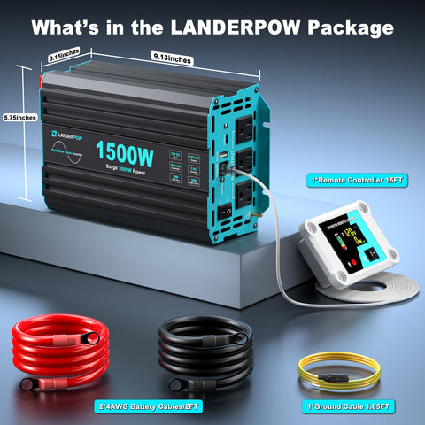 LANDERPOW simple setup and quick installation for portable power.