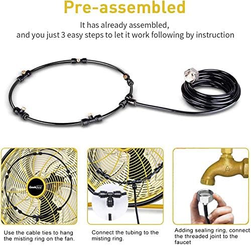 LANDGARDEN faucet connection demonstrates secure misting installation