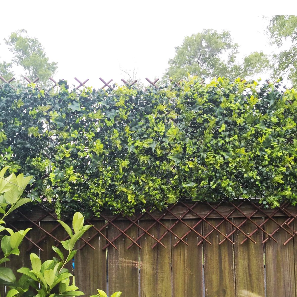 LANDGARDEN willow wood texture adds a natural look to outdoor and indoor spaces.