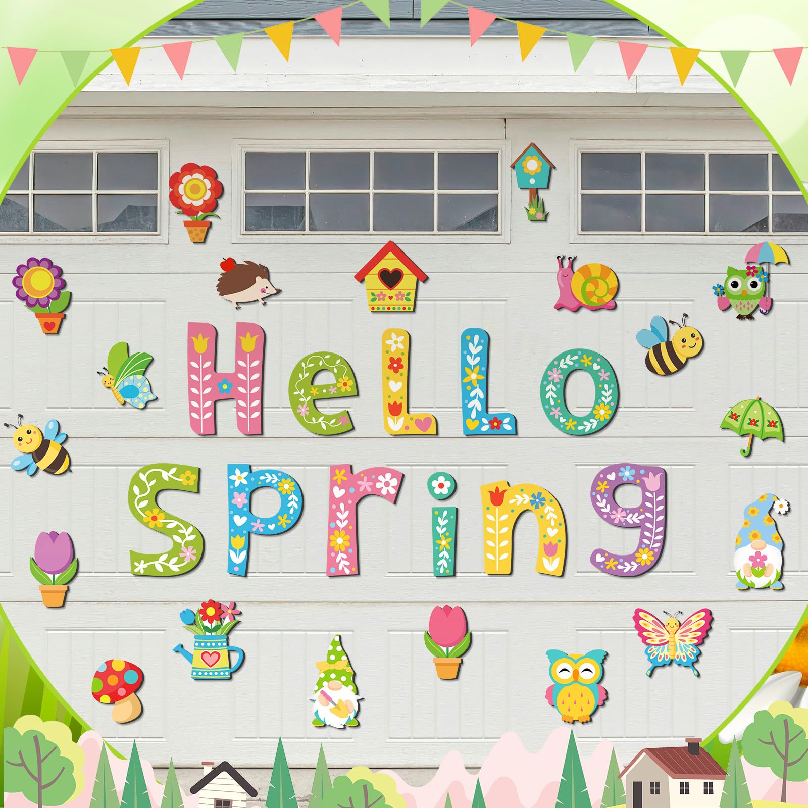 Landhoow refrigerator magnets decorate kitchens easily and remove without residue.