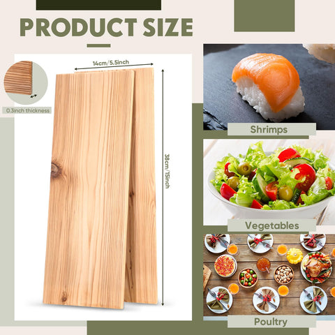 Landical cedar planks on grill ready setup delivering smoky flavor on a hot barbecue
