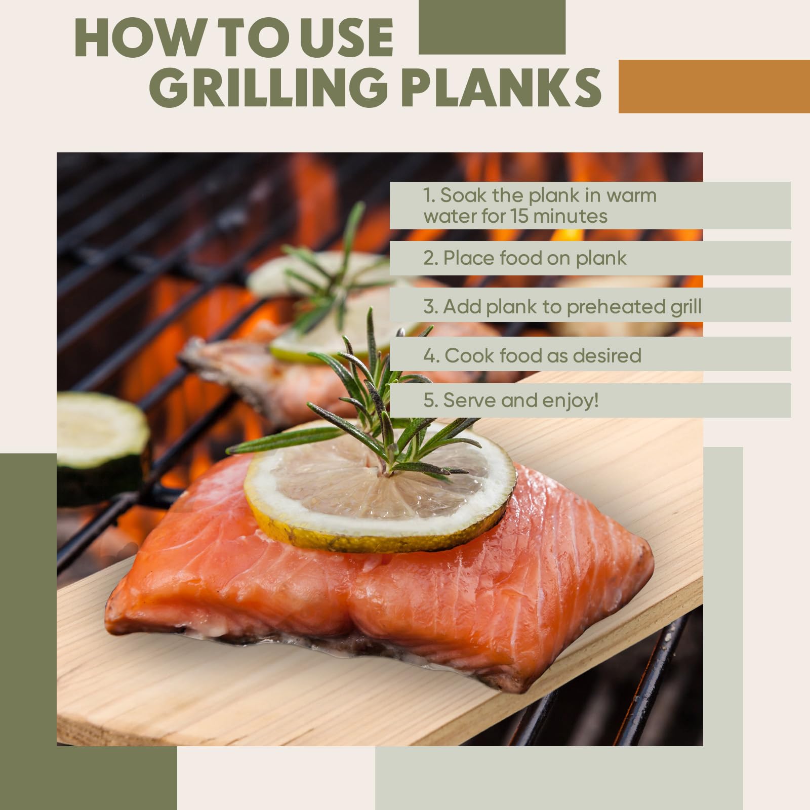 Landical cedar planks XL 6-pack ideal for large king salmon or bigger cuts