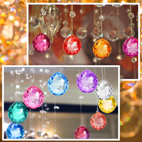 Landical crystal suncatchers for Christmas trees and garden displays