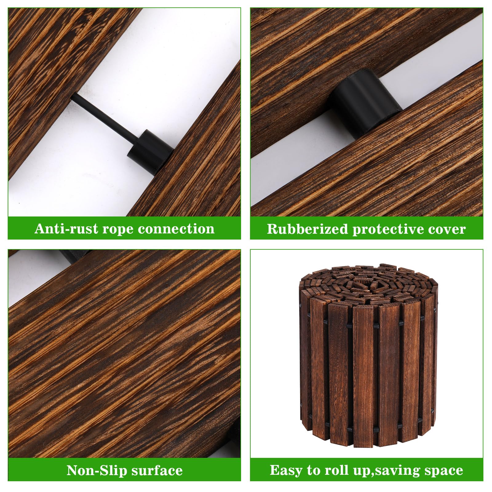 Landical wooden pathway connections show reinforced links for stability.