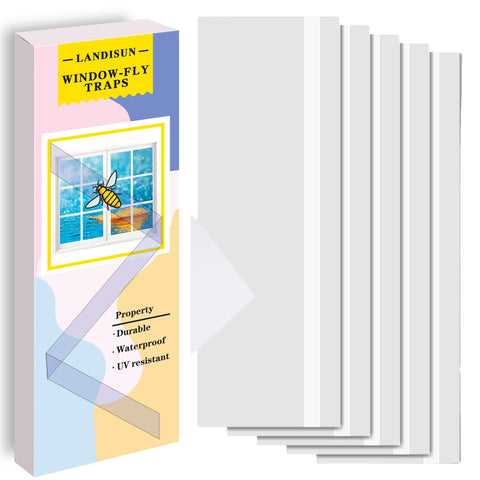 Landisun fly trap indoor pack-30 demonstrates a safe, non-toxic solution for fruit flies.